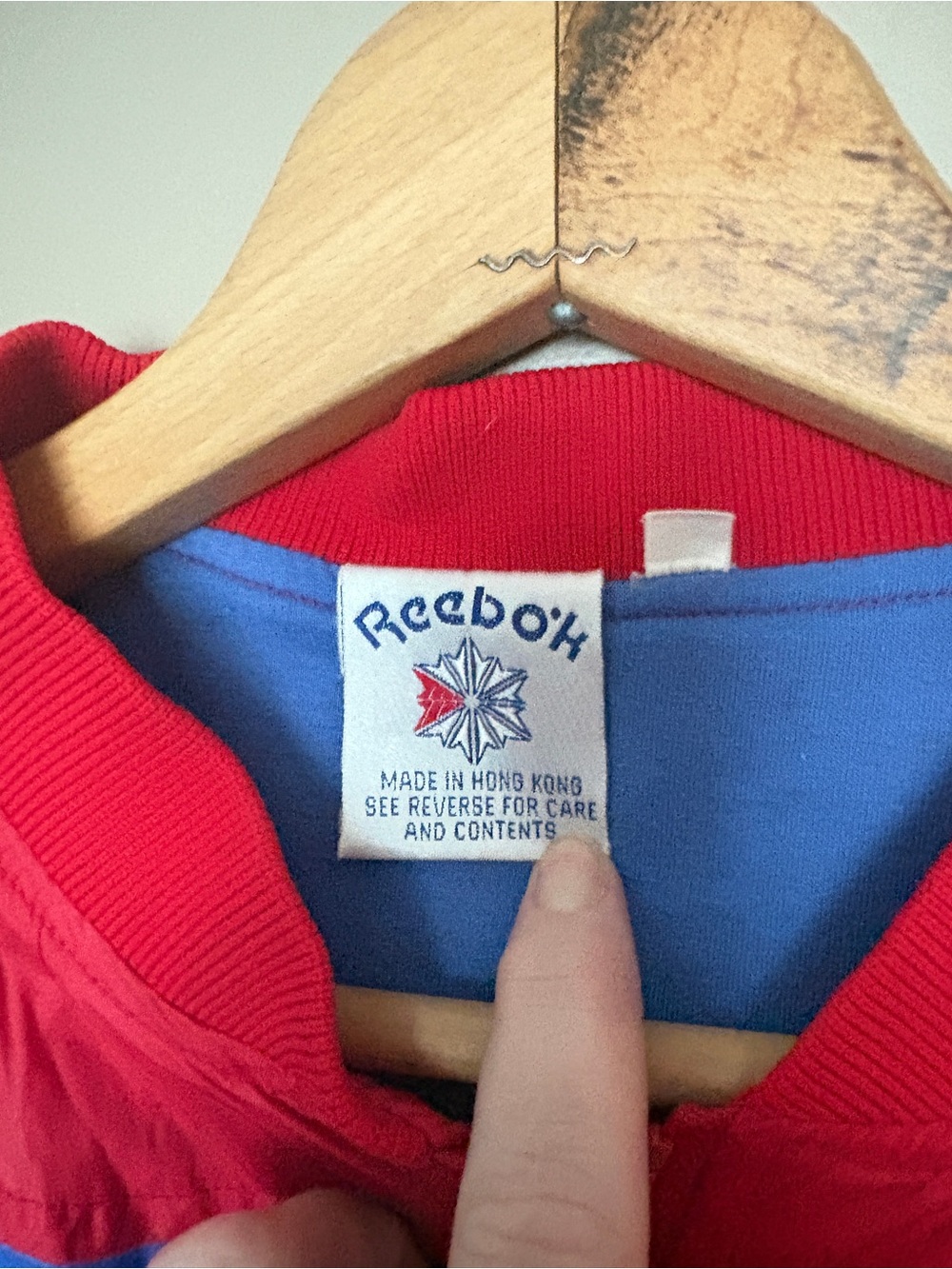 Reebok True Vintage 80s track jacket vector starburst logo sz L - Picture 4 of 12